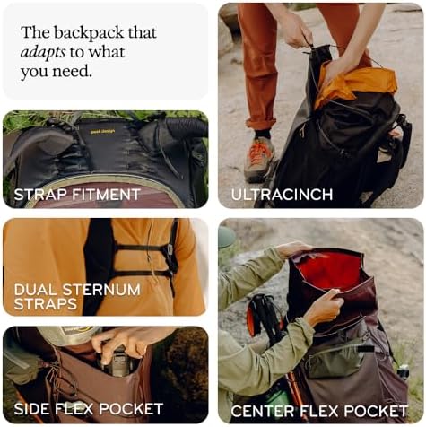 Peak Design Outdoor Backpack 25L, Kelp, Compact and Lightweight Frameless Daypack, Ultra Cinch Roll-Top Design, Ideal for Day Hikes, Camera Carry and Commuting, Versatile Backpack for Men and Women - Image 2