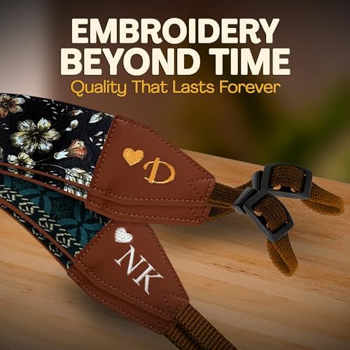 Art Tribute Camera Strap Personalized With Name - Image 6