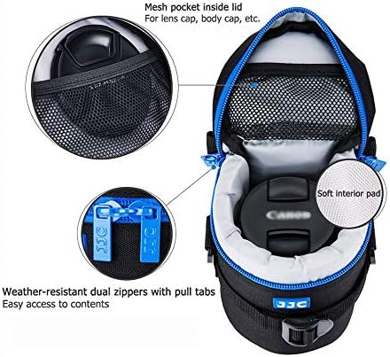 JJC Camera Lens Case Pouch, Padded Bag Fits Lens up to 3.1 x 6.1 (D x L) - Image 5