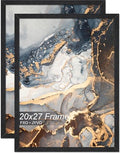 Fxojyvo 20x27 Picture Frame Set of 2 Black Engineered Wood Wall Hanging by Fxojyvo