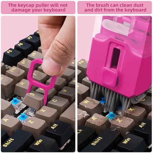 Keyboard Cleaner & Laptop Cleaning Kit, All-in-1 for Computer PC, HotPink - Image 4
