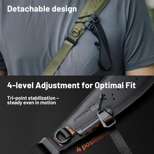 PGYTECH Camera Strap Pro, Heavy Duty Single Camera Harness w Underarm Strap - Image 5