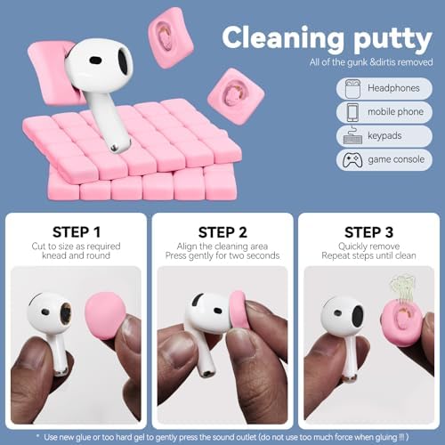 for AirPods Cleaning Kit with Cleaner Pen&Cleaning Putt-Pink - Image 3