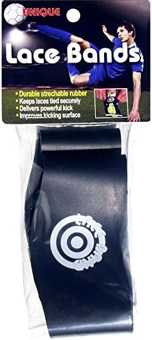 Unique Sports Lace Bands Black Soccer Cleat Lace Cover (6 Pair) - Image 3