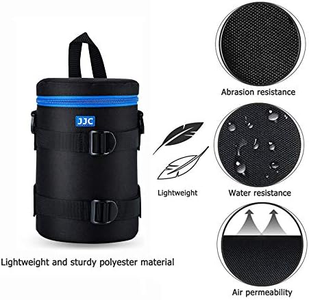 JJC Camera Lens Case Pouch, Padded Bag Fits Lens up to 4.3 x 7.5 (D x L) - Image 3