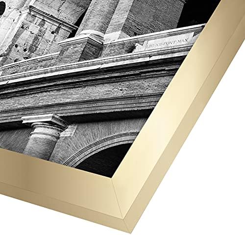 Americanflat 20x24 Poster Frame - Gold Engineered Wood with Polished Plexiglass - Wide Picture Frame for Vertical or Horizontal Wall Display - Epic Collection - Gold - Image 3