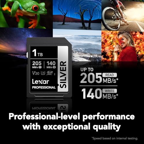 Lexar 1TB Silver SD Memory Card, 205MB/s Read, 4K, V30, U3, UHS-I - Image 2