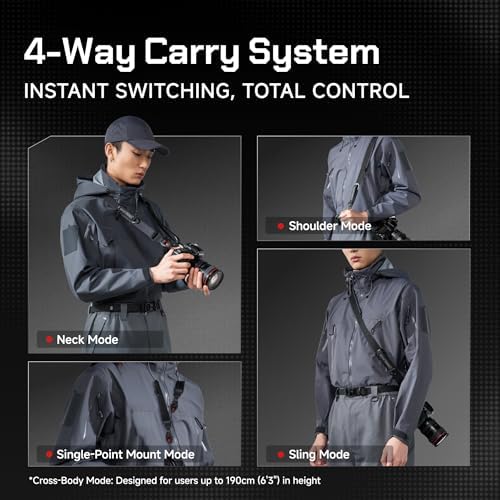 VSGO Black Snipe Pro Camera Shoulder Strap - Image 2