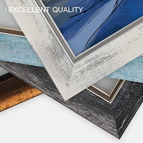 XUANLUO 4x6 Picture Frames Set of 4,Rustic Retro Photo Frame(Mix Color) - Image 5