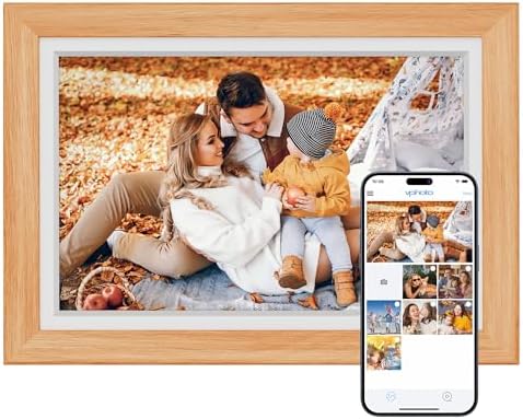 Dragon Touch Digital Picture Frame WiFi 10 inch IPS Touch Screen Digital Photo Frame Display, 32GB Storage, Auto-Rotate, Share Photos via App, Email, Cloud, Classic 10 by DragonTouch