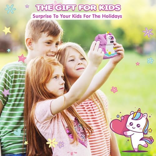 Kids Instant Print Camera, 1080P HD Video & 2.4" Screen Toy Camera | Includes 32GB Card & Print Paper, Inkless Print, 16X Zoom, Christmas Birthday Dinosaur Gifts for Boys Girls Age 3-12 - Image 6