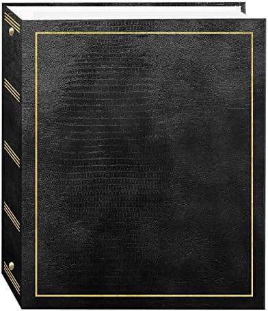 Magnetic Self-Stick 3-Ring Photo Album 100 Pages (50 Sheets), Black by PioneerPhotoAlbums
