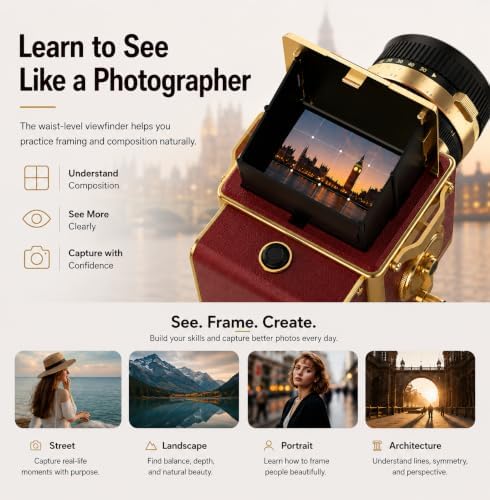 Vintage Digital Camera, 64MP 2.7K Retro Point and Shoot Camera with Autofocus, 2" IPS Waist-Level Screen & 16GB TF Card, 16X Zoom Compact Photography Camera for Beginners Red Vintage Decor - Image 2