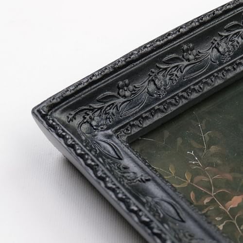 Cuspin Black Vintage Picture Frame Set of 2, Gothic Baroque Resin Frames - Image 4
