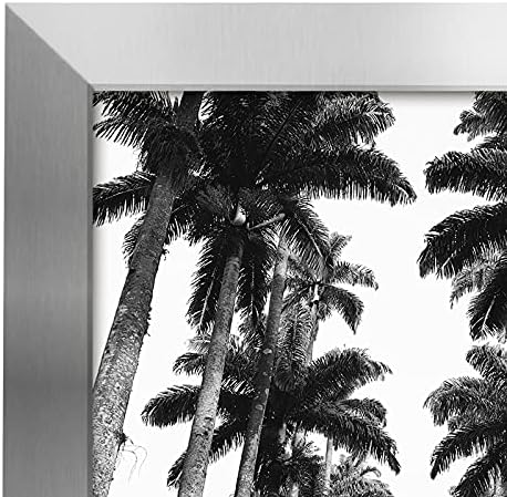 Americanflat 22x28 Poster Frame - Silver Engineered Wood with Polished Plexiglass - Wide Picture Frame for Vertical or Horizontal Wall Display - Epic Collection - Silver - Image 6