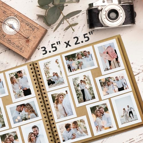 Yopih Scrapbook Album 10x10in, Acid-Free Kraft Paper 20 Sheets 40 Pages - Image 4