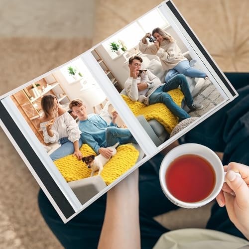 5x7 Photo Album Holds 104 Photos with Front Window Black - Image 5