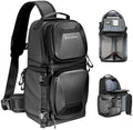 K&F CONCEPT Hardshell Camera Sling Bag, 10L EVA Case with Tripod Holder by KFCONCEPT