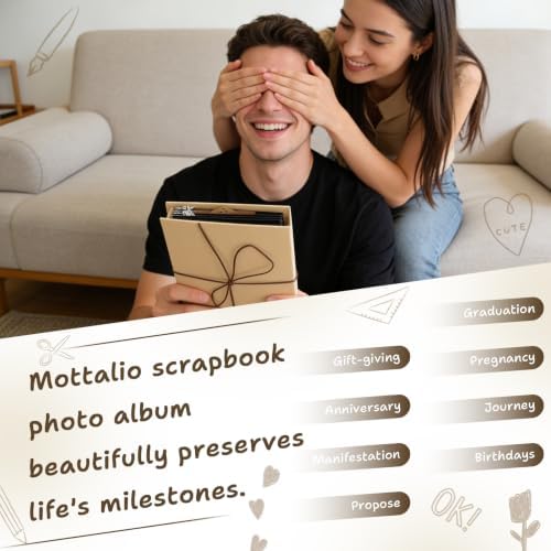 DIY Scrapbook Album Creative Scrapbooking Kit Photo Album 3D Interactive Memory Book for Wedding, Baby, Anniversary, Family Photos Adventure Book Travel Diary Photo Book Album DIY 3D Decoration Card - Image 6