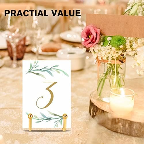 Decolore 4 Pack 4 Inch Display Stands Gold Plate Stands Metal Frame Holder Stand for Picture, Decorative Plate, Photo Easel, Artistic Work Display Stand, Picture Frames - Image 7