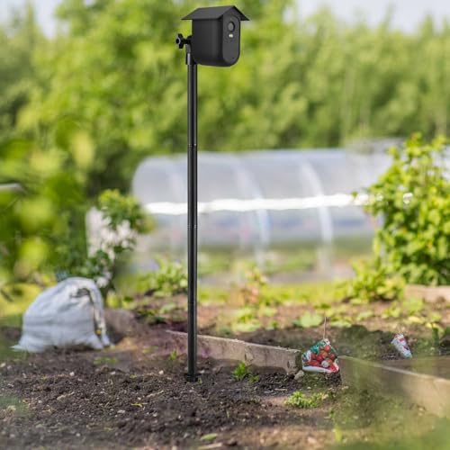 Security Camera Ground Stake and Weatherproof Silicone Skin Compatible with Arlo Essential XL Camera (2nd Gen) Suitable for Stake Into Soft Ground（Black） - Image 6
