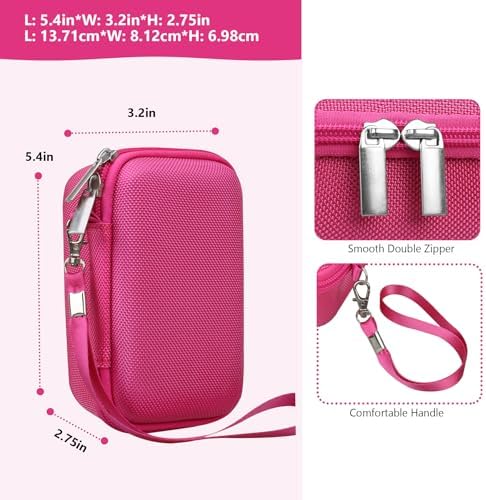 Hard Travel Case for Sony ZV-1, ZV-1F, ZV-1 II Camera, Rosered - Image 3