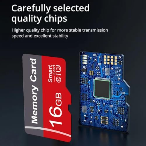 2 Pack Memory Card 16GB with Adapter, High Speed TF Card, UHS-I C10 A1 Memory TF Card for Tablet/Mobile Phone/Camera/Car Audio/Game Console (16, GB) - Image 4