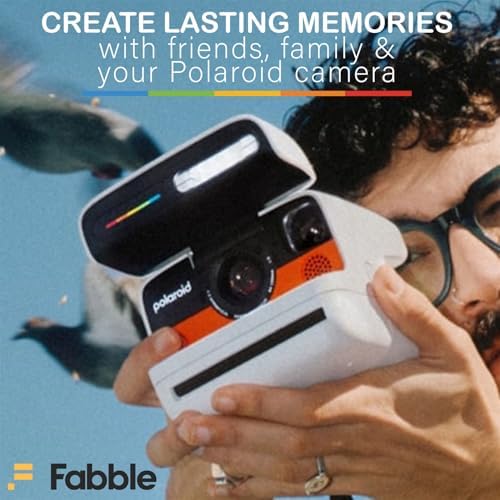 Polaroid Flip Instant Camera White Bundle with Color i-Type Film (8 Photos), Hard Protective Case, 6ft USB Type-C Cable, and Grey Microfiber Cleaning Cloth - Image 7