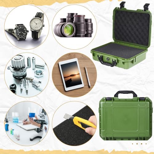 Relaxweex 22.4 x 16.1 x 10.2 Inch Hard Case, Grid Shell, Green - Image 7