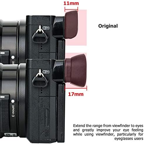 Kiorafoto Extended A6000 A6100 A6300 Eye Cup,Replace Sony FDA-EP10 - Image 6