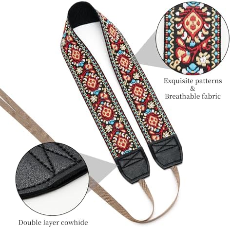 ZOOEASS Camera Strap for DSLR and Mirrorless Digital Camera,Neck Strap with Embroidery Patterns and Quick-release Buckle - Image 4