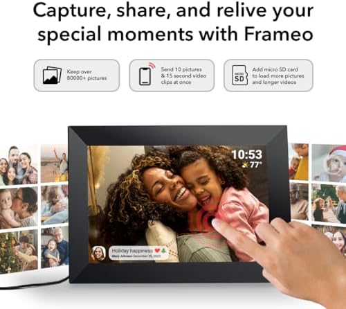 32GB FRAMEO 10.1 Inch Smart WiFi Digital Photo Frame - Image 3