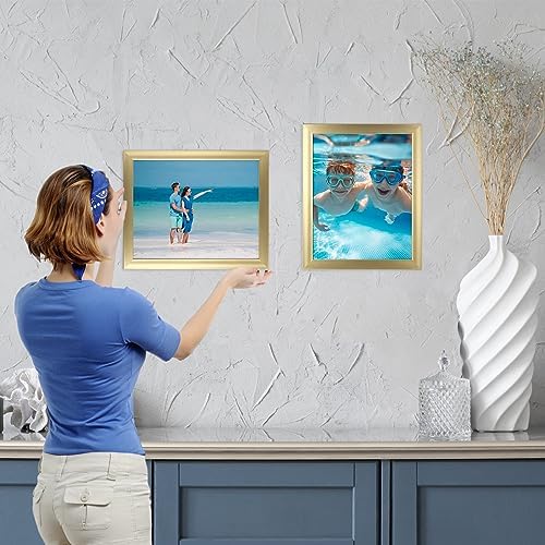 Giftgarden 8x10 Picture Frame Gold Set of 12, Multi Modern 8 x 10 Frames Bulk for Wall or Tabletop Display - Image 4