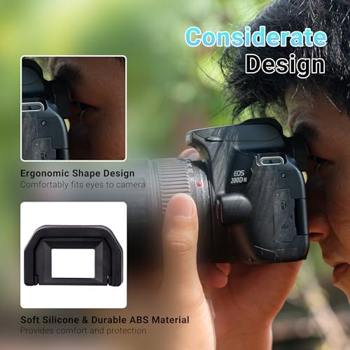 JJC 2-Pack EF Eyecup Eyepiece Eye Cup for Canon EOS Rebel T6 T7 T5 T8i T7i - Image 3