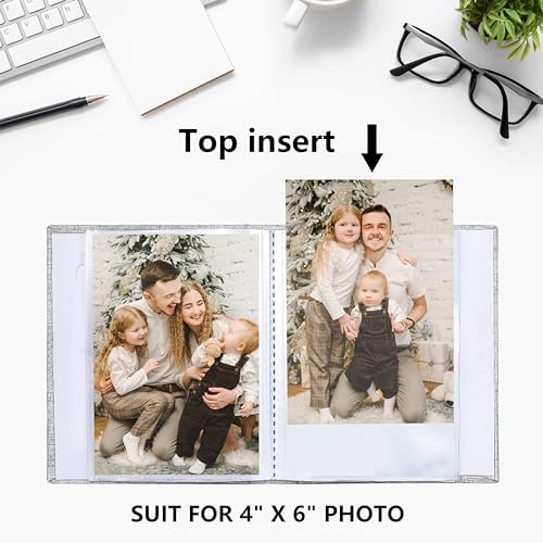 Vienrose 4x6 Small Photo Album, 2 Pack, 100 Photos, Beige - Image 5
