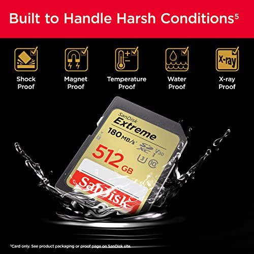 SANDISK 512GB Extreme SDXC UHS-I Memory Card - C10, U3, V30, 4K, UHD, SD Card - SDSDXVV-512G-GNCIN - Image 5