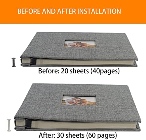 Photo Album Refill Pages for Self Adhesive Scrapbook 13.2x12.8 20 Pages - Image 3