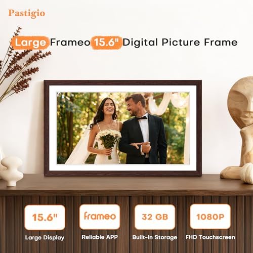 Frameo Digital Picture Frame, 15.6 Inch WiFi Large Electronic Photo Frame - Image 2