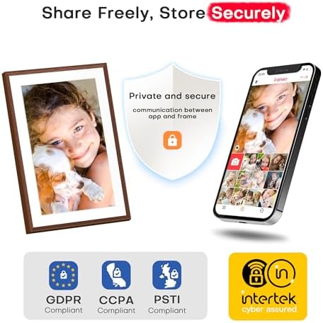 Frameo 10.1" Digital Picture Frame WiFi 32GB, Birthday Gifts for Mom, Women - Image 7