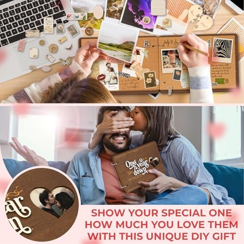 1 Year Anniversary Scrapbook for Couples, First Anniversary Wedding Gifts - Image 3