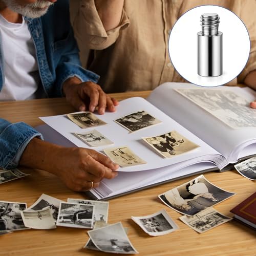 20PCS Scrapbook Extension Posts Album Accessories Extension Post Replacement for Binding Extending Post-bound Refillable Photo Album Scrapbook Screws Craft Diy Refill Pages (12 mm/ 0.47 Inch) - Image 7