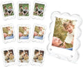 10 Pack 2.36 x 3.54 Acrylic Magnetic Frames Refrigerator Scalloped by JUOIFIP