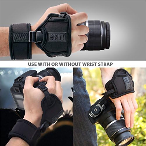 USA GEAR DualGRIP Professional Grip Camera Wrist Hand Strap with Neoprene Design and Metal Plate - Compatible with Canon, Fujifilm, Nikon, Sony, and more DSLR, Mirrorless, Point & Shoot Camera (Black) - Image 6
