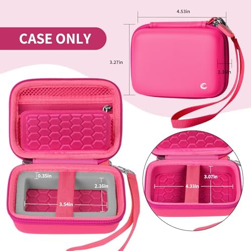 Comecase Digital Camera Case for Kodak PIXPRO FZ45 FZ55, Bright Pink - Image 5