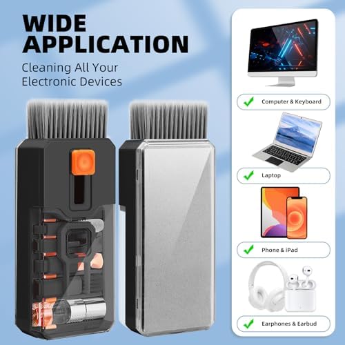 Keyboard Cleaner & Laptop Cleaning Kit, All-in-1 for Computer PC, Black - Image 5