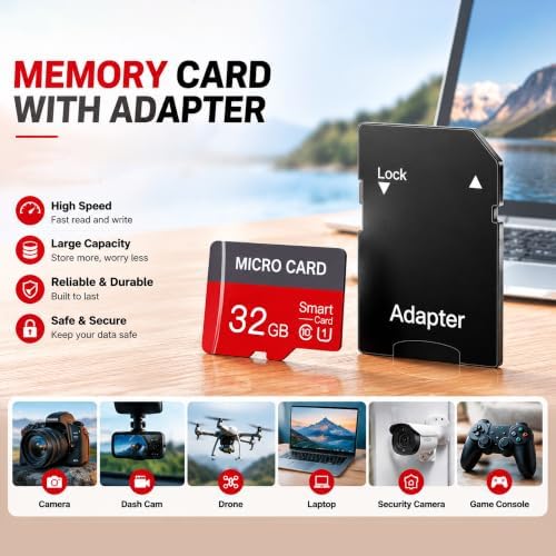2 Pack 32GB Micro SD Card Class10 Memory Card U3 TF Card with Adapter for Smartphones, Tablets, and Cameras - Image 5