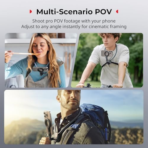 SMALLRIG Magnetic Phone Holder Action Camera Neck Mount with Chest Strap - Image 2