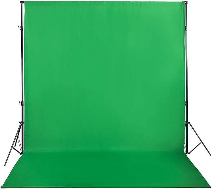 Green Screen Backdrop 10x12ft Photo Backdrop Chromakey Muslin Portrait Green Backdrop for PS Keying/Video Creation/Studio Portrait Shoots by HMTFOTO