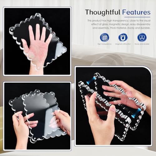 6x8 Magnetic Photo Frame 2pack,12+12mm Thick,Scalloped Edges - Image 6