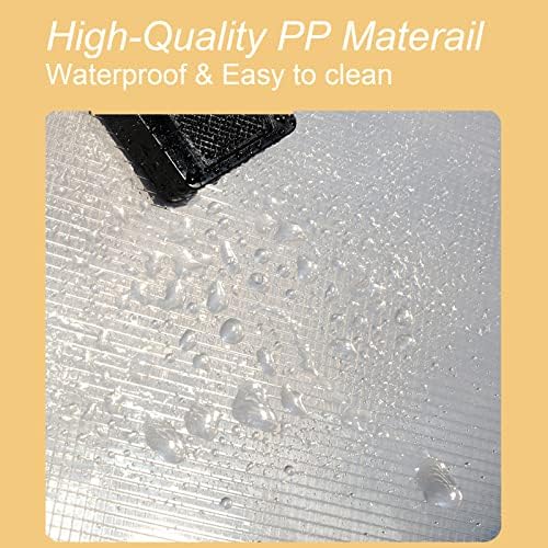 12x16.5 Art Portfolio Case A3 PP Plastic Transparent Black Pack of 1 - Image 3